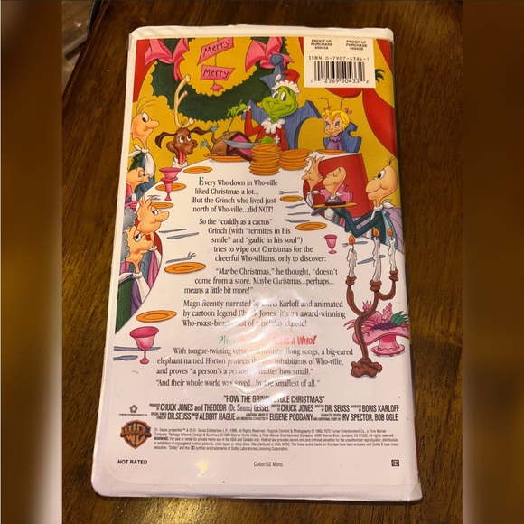 How the Grinch Stole Christmas VHS - Picture 3 of 4